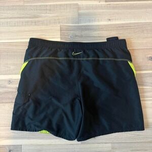 Baggy 2000s Nike black swim  shorts Size XL #running #athleticwear